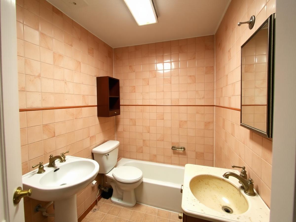 Bathroom renovation in Simcoe County, before