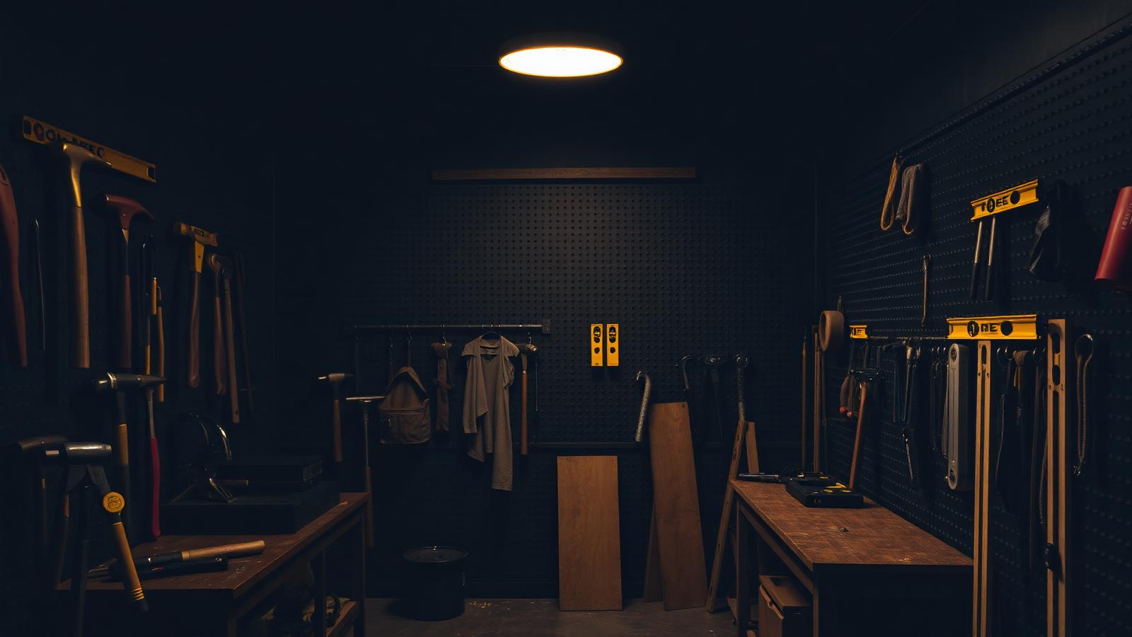 Workshop with hand tools, Man Handy Inc.